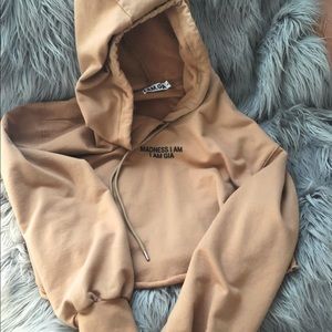 I.AM.GIA Cropped Sweatshirt Hoodie Large